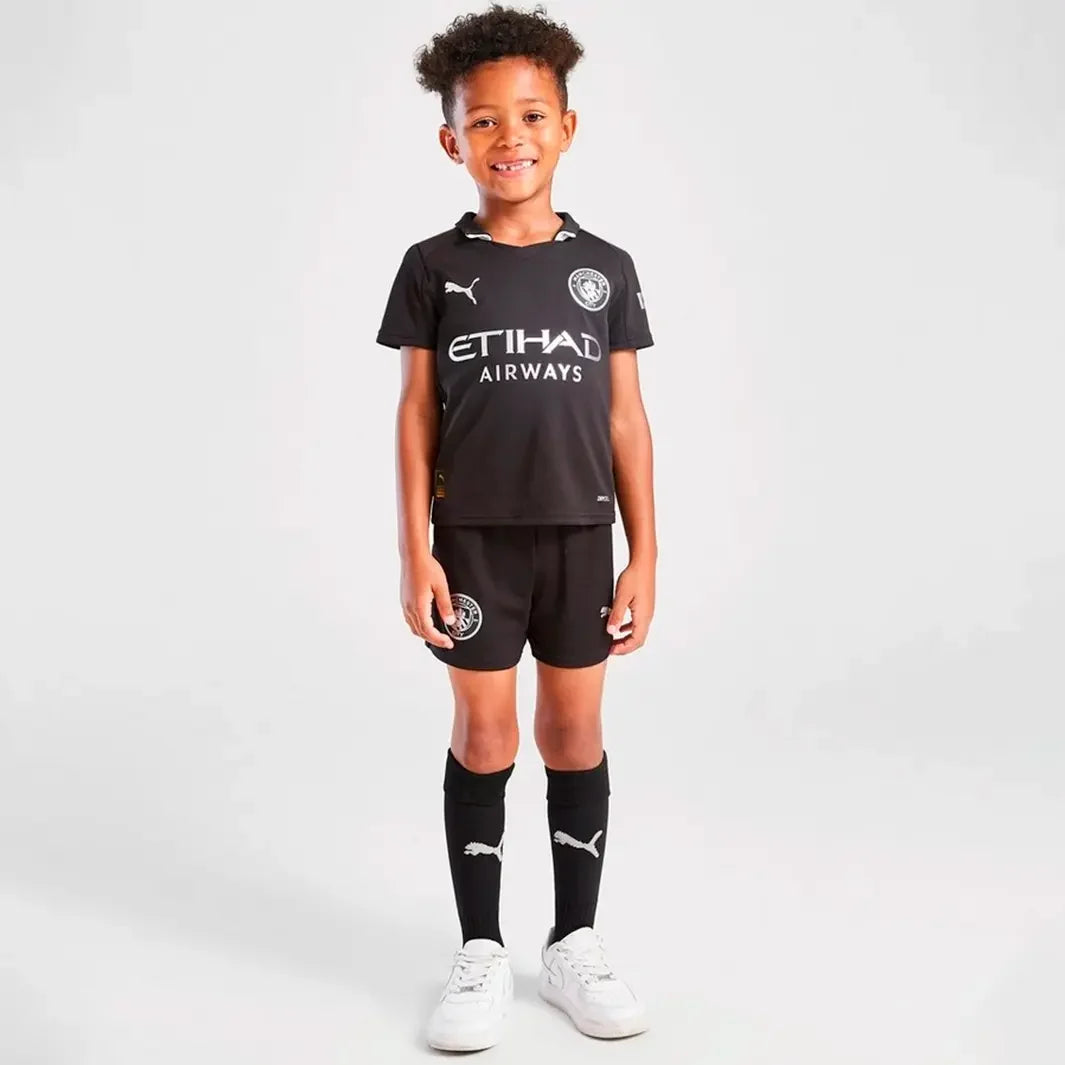 Conjunto Infantil do Manchester City 2025/26 – Away