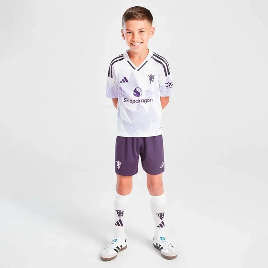Conjunto Infantil do Manchester United 2025/26- Away