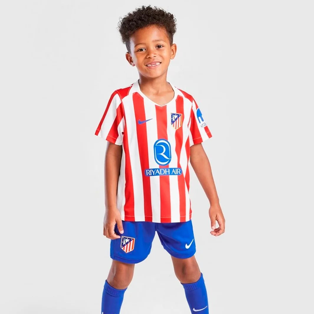 Camisa Atletico Madrid Kit Infantil 2025/26 Home
