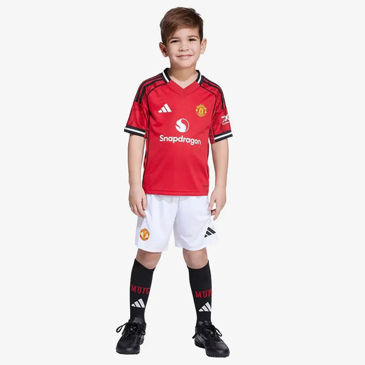 Conjunto Infantil Adidas Manchester United 2025/26- Torcedor