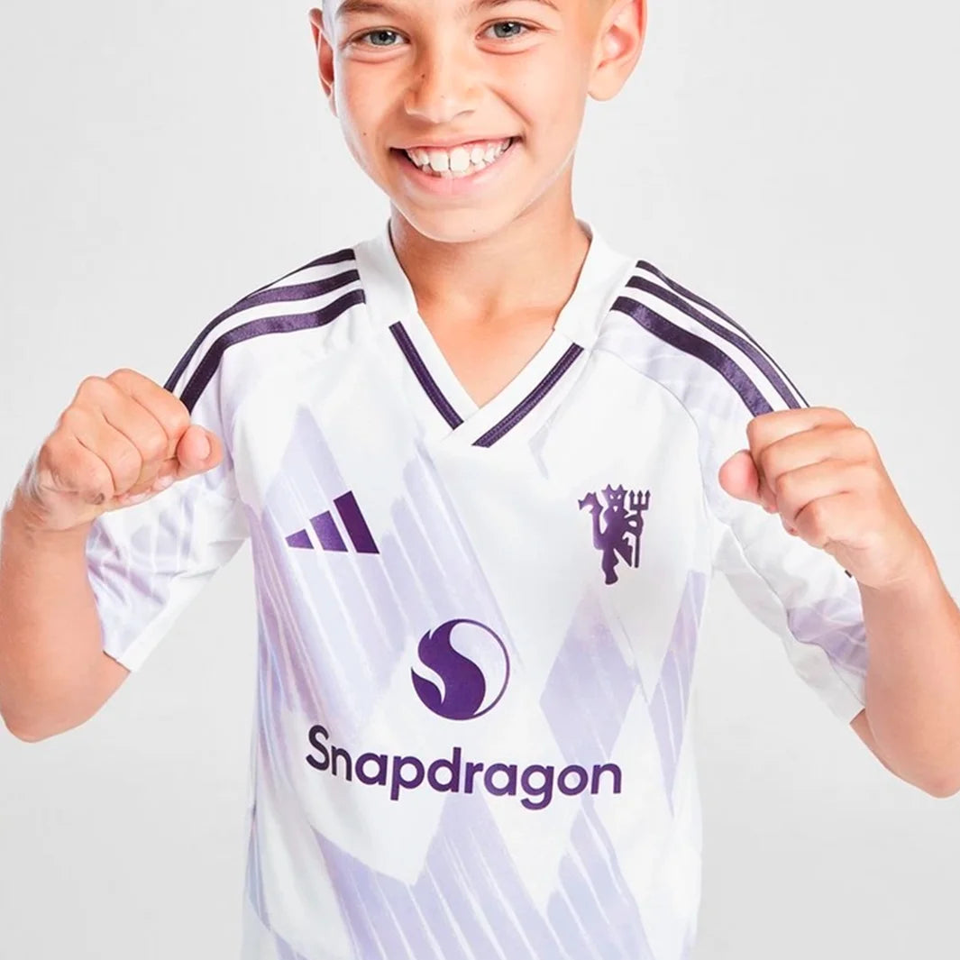 Conjunto Infantil do Manchester United 2025/26- Away