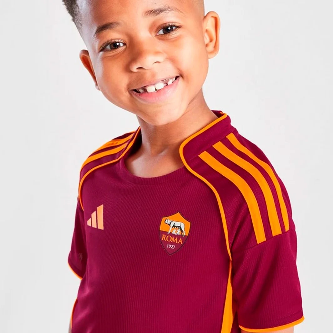 Camisa AS Roma Kit Infantil 2025/26 Home