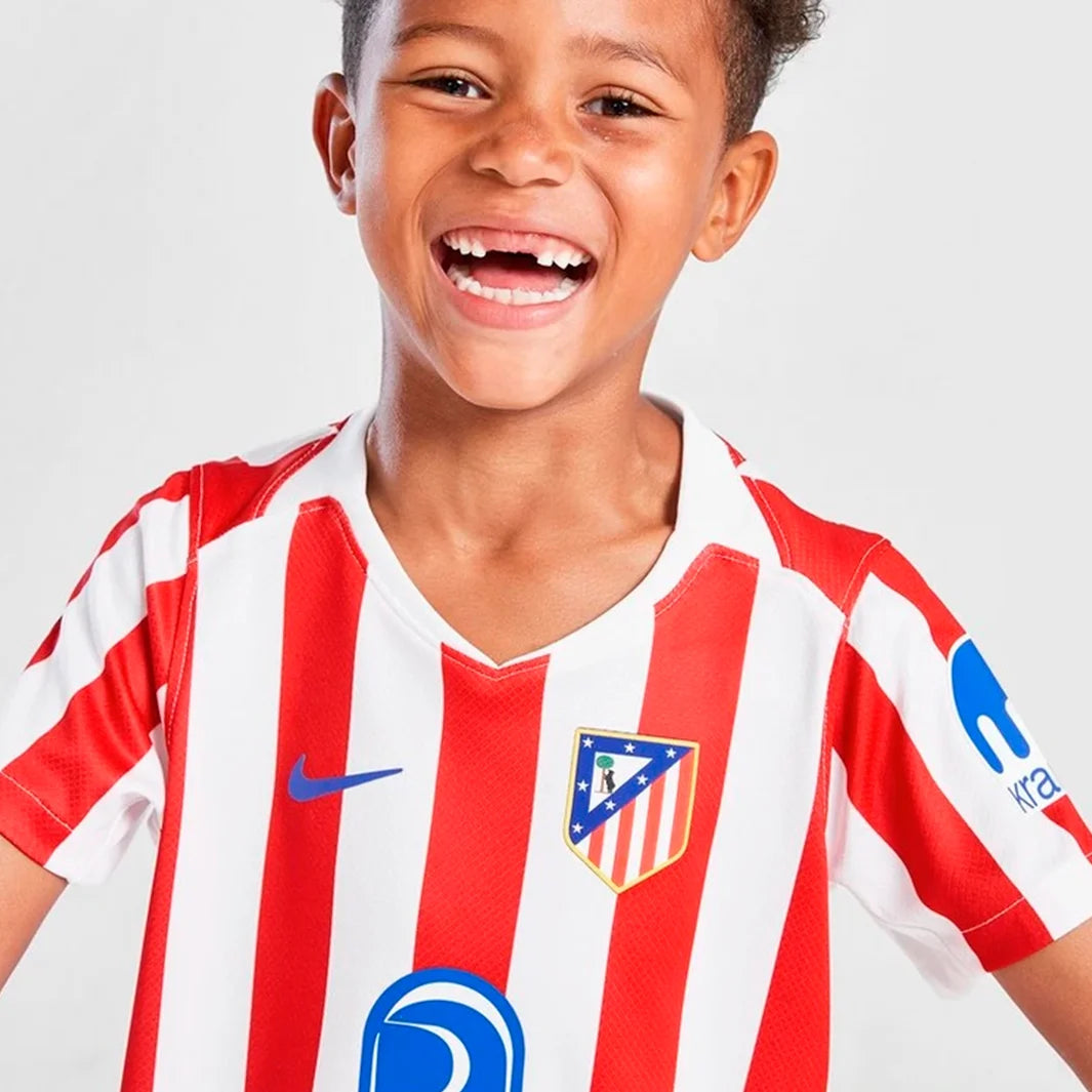 Camisa Atletico Madrid Kit Infantil 2025/26 Home