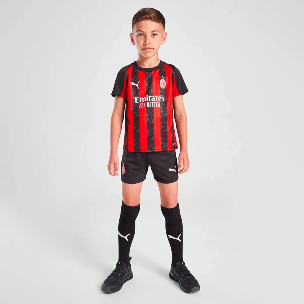 Camisa AC Milan Kit Infantil 2025/26 Home
