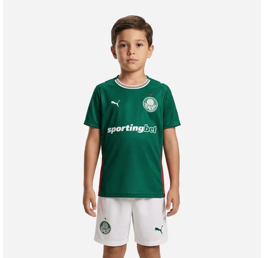 Conjunto Infantil Puma Palmeiras 2026/27 I