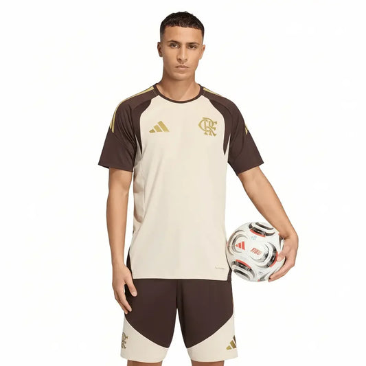 Camisa Adidas Flamengo 2026/27 Treino Bege